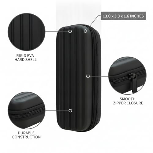 Hard Shell Dart Case for 3 Darts, EVA Travel Wallet with Zipper, Structured Storage for League Matches and Practice (1 PC)