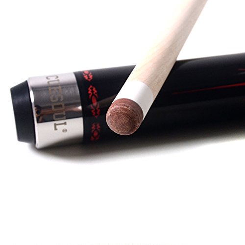 CUESOUL SOOCOO Series 58" 19oz Maple Pool Cue - color: Black, size: 11.5mm