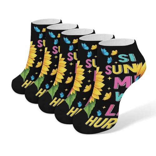 5 Pairs Women’s Low Cut Ankle Socks, Soft Athletic No Show for Running Yoga Daily Wear - color: Picture (3)