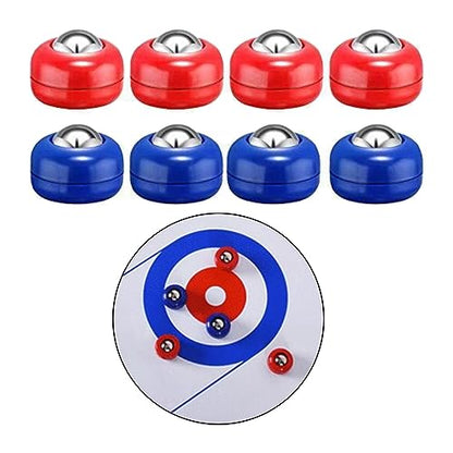kowaku 8 Pieces Shuffleboard Pucks, Tabletop Sliding Pucks, Portable 25mm Indoor Shuffleboard Games Pucks for Family Games