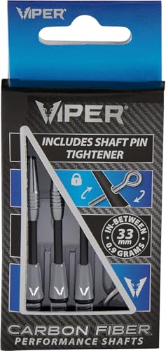 Viper Carbon Fiber High Performance Ultra-Light Dart Shafts, Set of 3 - color: Silver, size: InBetween