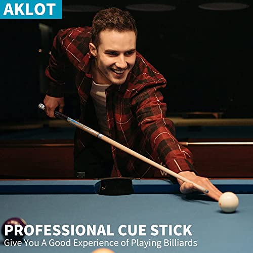 AKLOT Pool Cues,58" Pool Cue Stick Canadian Maple Wood Billiard Cues Sticks for Professional Billiard Players 18 19 20 21 oz - color: 3 Set Shining