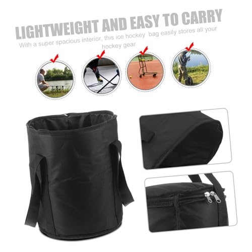 Ice Hockey Equipment Bag Hockey Puck Bag Waterproof Large Capacity Storage with Polyester Material and Easy to Carry Design for Rink and Outdoor Activities