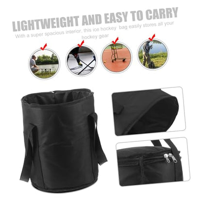 Ice Hockey Equipment Bag Hockey Puck Bag Waterproof Large Capacity Storage with Polyester Material and Easy to Carry Design for Rink and Outdoor Activities