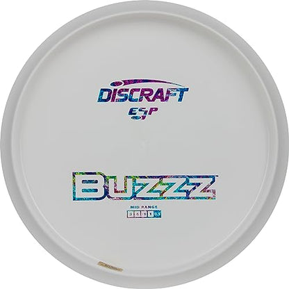 Discraft All White, Understamped ESP Buzzz 173-174 Gram Mid-Range Golf Disc
