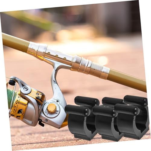 10pcs Wall Mounted Fishing Pole and Pool Cue Holder Clips with Screws Snooker Cue Storage Rack for Organizing Fishing Rods and Easy to Install