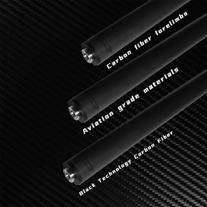 100% Carbon Fiber Shaft, Black Technology Shaft of Pool Cue Front Part for Billiard Play/Break/Snooker Cue Shaft with Foam- 737 mm,745mm,765mm - color: Uniloc(OKHEALING), size: 11.8-21.4-765