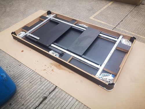 Pool Table for Game Room, 6FT Billiard Table with Balls, Cues, Chalk & Rack, MDF Game Table with Wooden Frame for Home, Office, Bar, Family Entertainment Center and Kids Playroom