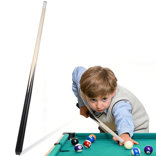 Toyvian Mini Pool Cue Stick, 18.89in Lightweight Wooden Short Billiard Cue for Kids Children Small Tabletop Pool Table Accessories for Beginners Learning Play