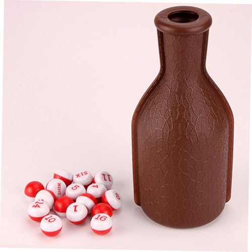 UPKOCH 2pcs Plastic Billiard Dice Set Bottle Portable Billiard Props for Pool Parties Fun Dice Game Accessories for Tables