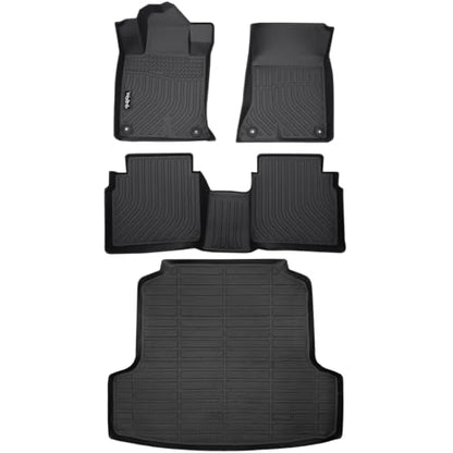 Wailtnb-Car Floor Mats & Cargo Liner Set for Nissan Altima 2019-2025 2026 All Weather Floor Mats for Nissan Altima 19-26 Cargo Liner TPE Waterproof Trunk Liners Full Set Accessories for Altima - style: 21|For Altima|2019-2026|Set