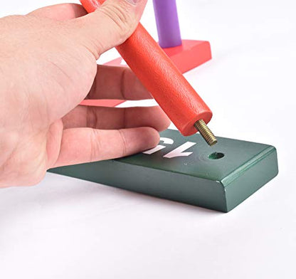 Ring Toss Game for Adults, Outdoor Games, Hook and Ring Game, Much Easier to Assemble Handmade Wooden Interactive Outdoor Party Games