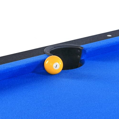 Pool and Ping Pong Table for Home Billiard Table with Table Tennis Top and Blue Felt Ping Pong and Pool Table Combo with Billiards Parts and Table Tennis Accessories for Basements Bars Clubs Community