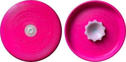 Beach & Pool Sports Disc. Throw with Precision! Spin Tricks! Soft and Durable, Waterproof, Floats, Play Anywhere! Spin & Splash Grip - Spin Zones - That's a Disc! Upgrade Your Fun! - color: Pink