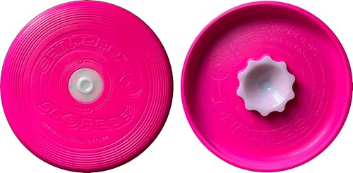 Beach & Pool Sports Disc. Throw with Precision! Spin Tricks! Soft and Durable, Waterproof, Floats, Play Anywhere! Spin & Splash Grip - Spin Zones - That's a Disc! Upgrade Your Fun! - color: Pink