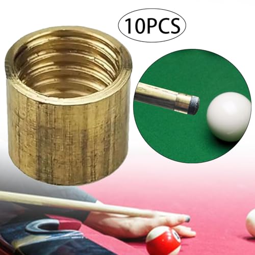 10 Pieces Billiard Cue Ferrules Billiard Stick Ferrule Snooker Pool Repair Parts Snooker Pool Cue Ferrules for DIY Billiard - size: 11mm