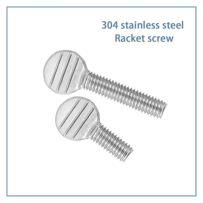 Flat-head screw Hand Twisted Table Tennis Racket Screw Thumb Wave Plate Flattened Bolt M4m5m6m8m10(5pcs M8X20) - size: 5pcs M8X20