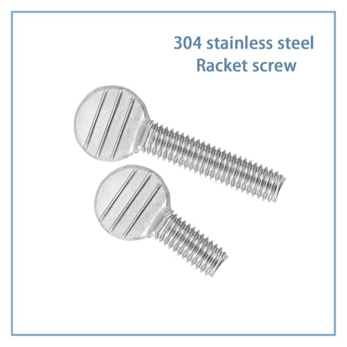 Flat-head screw Hand Twisted Table Tennis Racket Screw Thumb Wave Plate Flattened Bolt M4m5m6m8m10(10pcs M4X20) - size: 10pcs M4X20