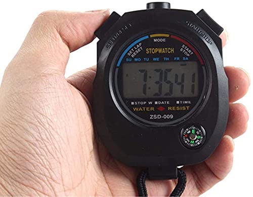 Multi-Function Electronic Digital Sport Stopwatch Timer, Large Display with Date Time and Alarm Function,Suitable for Sports Coaches Fitness Coaches and Referees (24pack) - style: 24pack
