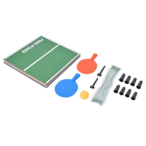 Indoor Mini Table Tennis Game - Portable Folding Pong Table for Family Fun & Exercise