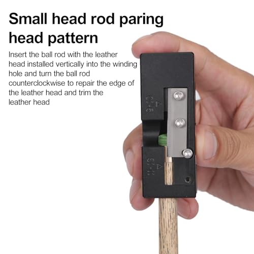 11-in-1 Aluminum Pool Cue Tip Shaper - Pool Cue Tip Tool, Cue Repair Kit, Pool Cue Shaper Accessories for Replacement and Shaping Cue Tips, Cue Tip Shaper Accessories