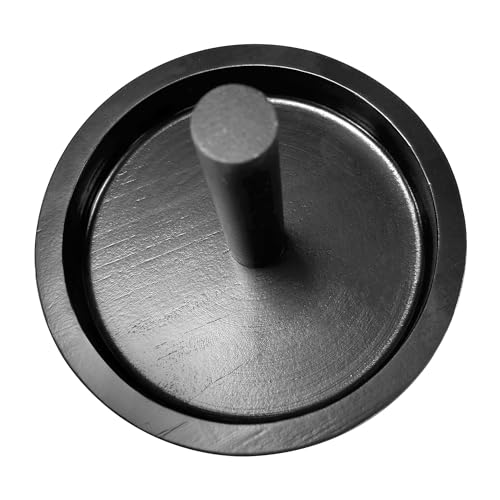 Wood Cone Talc Bowl Cone Chalk Holder for Pool/Billiards Table - color: Black