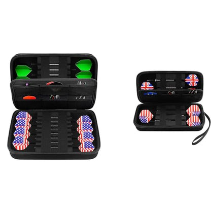 GWCASE Dart Case for Steel Tip and Soft Tip Darts, Dart Carrying Storage Holder Fits for Dart Tips, Shafts and Flights (Box Only)