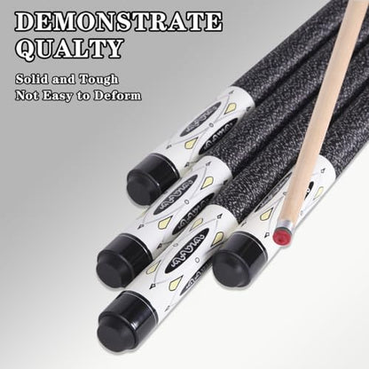 Canadian Maple Pool Cue Sticks (10mm/11.5mm/13mm), 58" 2-Piece Pool Sticks with Low Deflection Shaft,Billiard Sticks for Home, Bar, and Tournament Play - color: only cue11.5MM