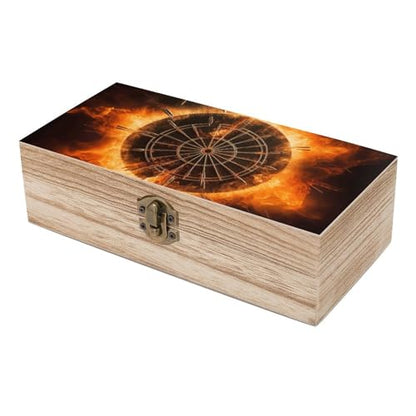 Dart Board Wooden Box Wooden Storage Box Wooden Boxes for Storage Wooden Box with Hinged Lid Wooden Jewelry Box Wooden Jewelry Box for Women Small Wooden Box