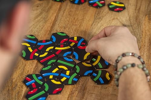 GIGAMIC Tantrix Strategy | Ages 6+ | 1 to 6 Players | 30 Minutes