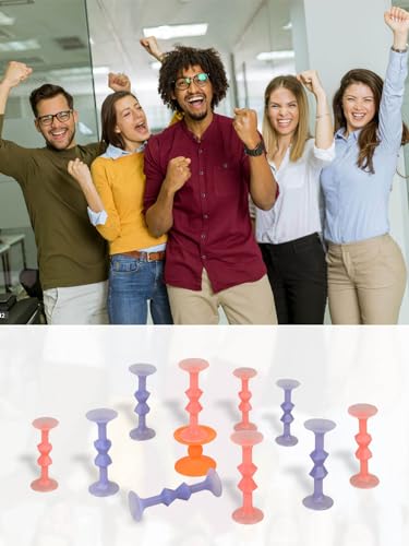 11Pcs Diamond Styled Valentine's Day Silicone Suction Cup Dart Game Pictionary Game for Family Party (Solid Color) - style: Solid Color