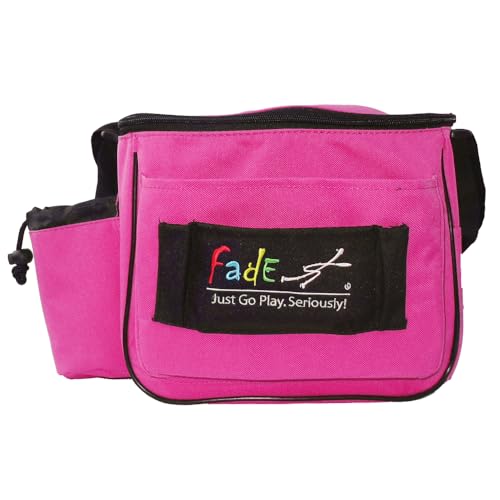 Fade Lite Disc Golf Bag – Compact, Lightweight, and Reliable Storage for New and Casual Players - Shoulder Strap Bag - Night Golf Bag - color: Flamingo Pink