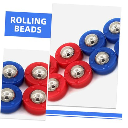 20pcs Shuffleboard Puck Parts Set Tabletop Shuffleboard Game Accessories Mini Roller Beads Replacement Components