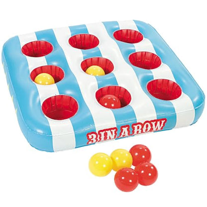 Fun Express Carnival 3 in A Row Floating Pool Game Includes 8 Balls