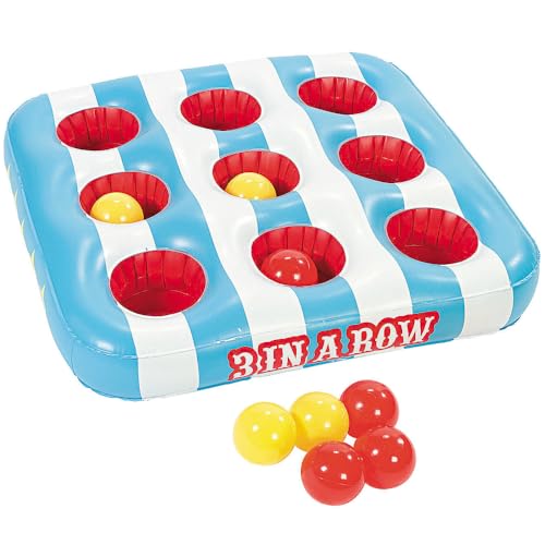 Fun Express Carnival 3 in A Row Floating Pool Game Includes 8 Balls