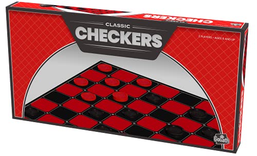 Goliath Checkers - Classic Game with Folding Board and Interlocking Checkers (Amazon Exclusive)