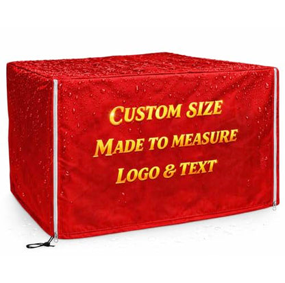 Custom Outdoor Dust Cover, Durable Waterproof Protective Cover for Equipment & Furniture, Made to Measure Size, Tear-Resistant Oxford Fabric, Zipper Access