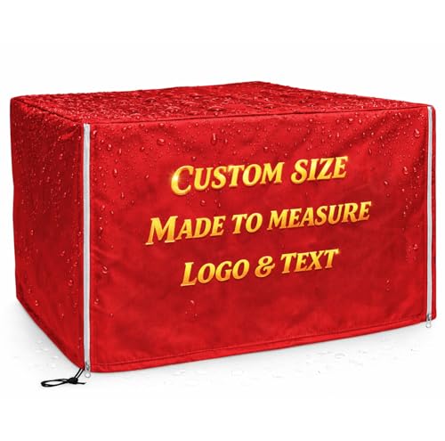 Custom Outdoor Dust Cover, Durable Waterproof Protective Cover for Equipment & Furniture, Made to Measure Size, Tear-Resistant Oxford Fabric, Zipper Access