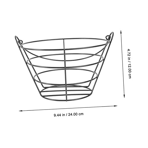 BESPORTBLE 2pcs Golf Carrying Basket Metal Golf Baskets Metal Storage Baskets Golf Bucket Golfball Container