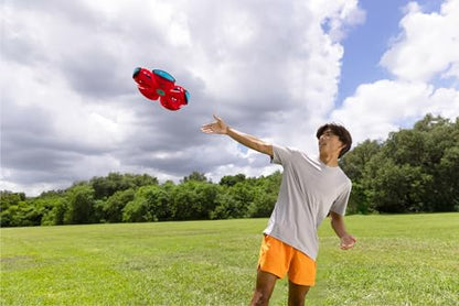 WAHU Phlat Ball Classic Flying Disc Toy for Kids Ages 5+, Collapsible Time Delay Frisbee, Red