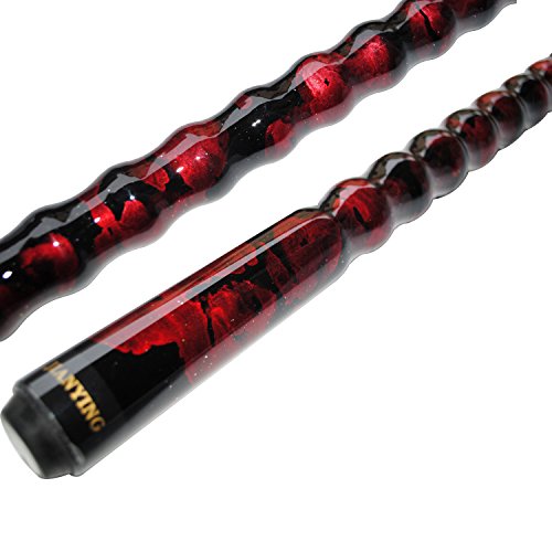 58" Pool Cue Stick,13mm 2-Piece Maple Hardwood Ergonomic Design Billiard Cues Kit,19/20/21oz - color: Wine, style: 19oz