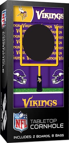 MasterPieces Officially Licensed NFL Tabletop Cornhole for Adults - style: Minnesota Vikings