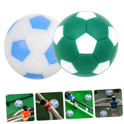 6pcs Mini Table Football Replacement Balls Foosball Game Balls for Indoor Tabletop Play Deep Green White Sky Blue White Colors