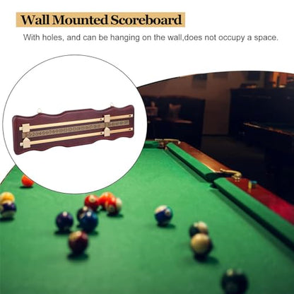 Billiard Scorer, Shuffleboard Scoreboard Snooker Scoreboard, 2 Wavy, Density Fiberboard, Score Keeper Snooker Scoreboard for Game Supplies