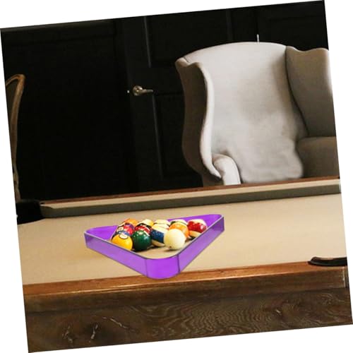 2pcs Pool Billiard Ball Rack Triangle Holder for Snooker and Pool Tables Portable and Compact Billiards Accessory for Home Club and Game Use