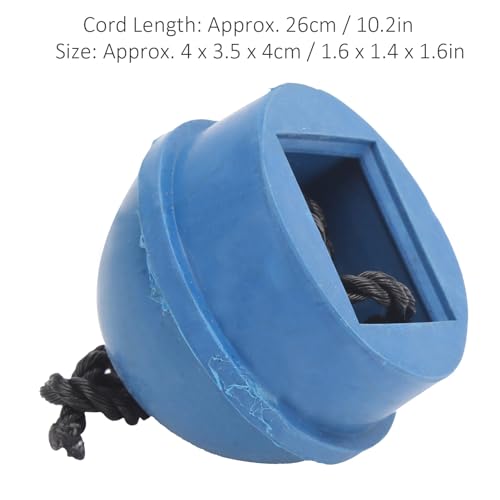 4Pcs Pool Chalk Holder, 1.6 x 1.4 x 1.6in Cue Chalk Holder Pool Billiards, Rubber Billiard Chalk Holder with 10.2in Cord for Billiards Professional or Enthusiast, Blue