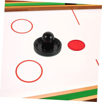 POPETPOP Red Air Hockey Set Hockey Pusher Ice Pucks Accessories Tabletop Set for Boys and Girls Home Entertainment Game