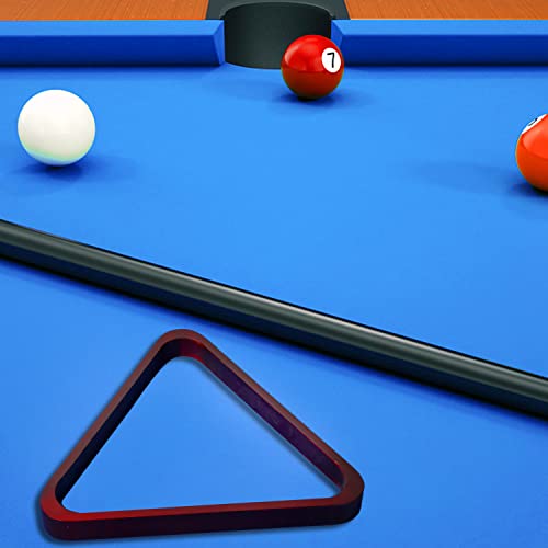GSE Games & Sports Expert Solid Wood Billiard 8-Ball Triangle / 9-Ball Diamond Pool Ball Racks for 2-1/4" Pool Balls, Pool Table Accessories - color: Mahogany, style: 8-Ball Triangle Rack