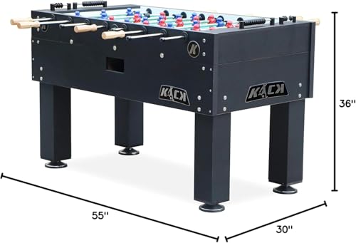 KICK Titan 55" Tournament Foosball Table – Professional Competition Game Table - color: Black