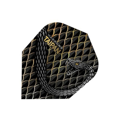 Harrows TAIPAN FLIGHTS | Set of 5 Premium Extra Strong Dart Flights (15 Flights) - color: Gold